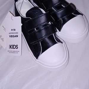 Baby Faux Leather Vegan  Trainers Size 7